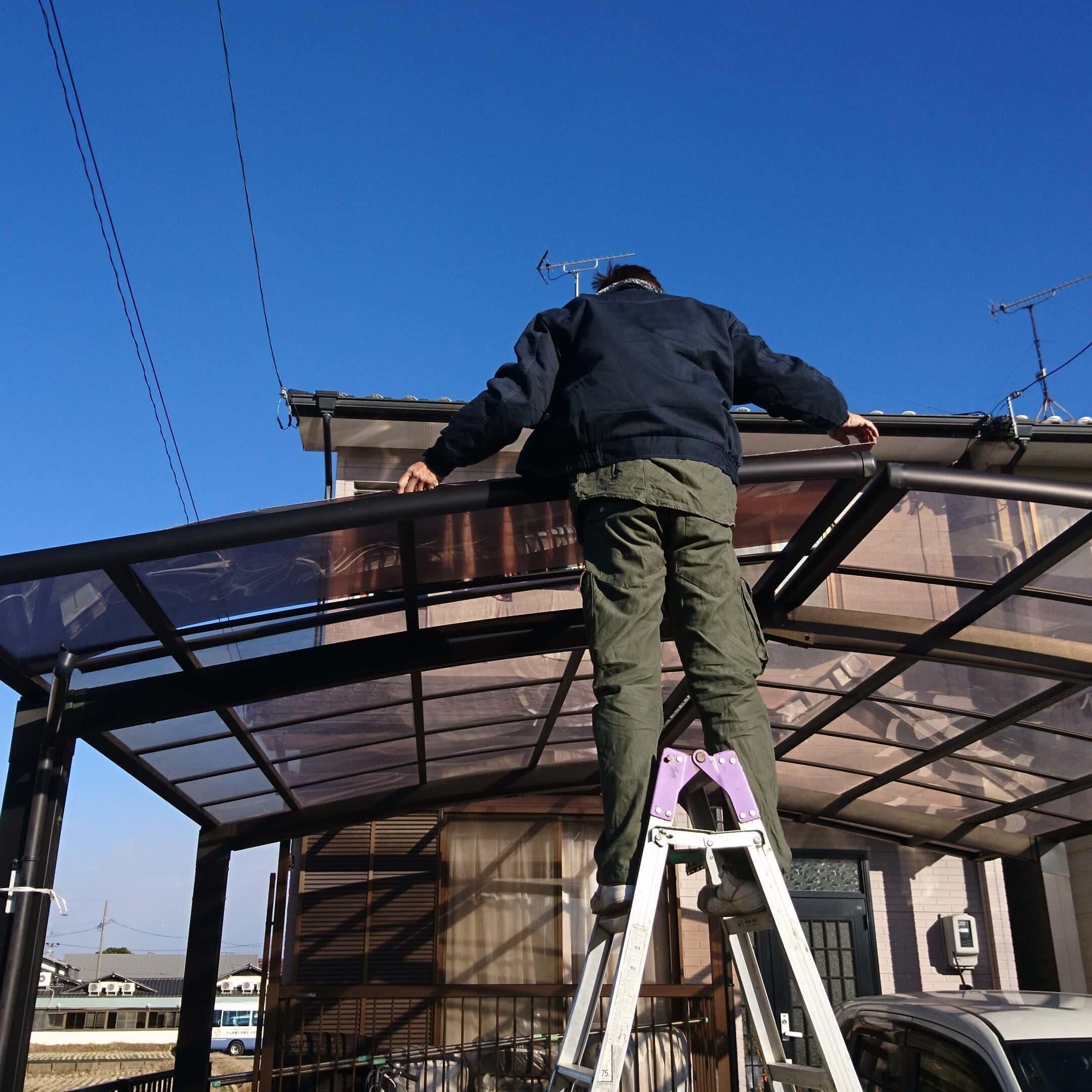 カーポートパネル交換 名古屋市東区 | カーポートパネル交換ならエクステリアの窓口名古屋市東区