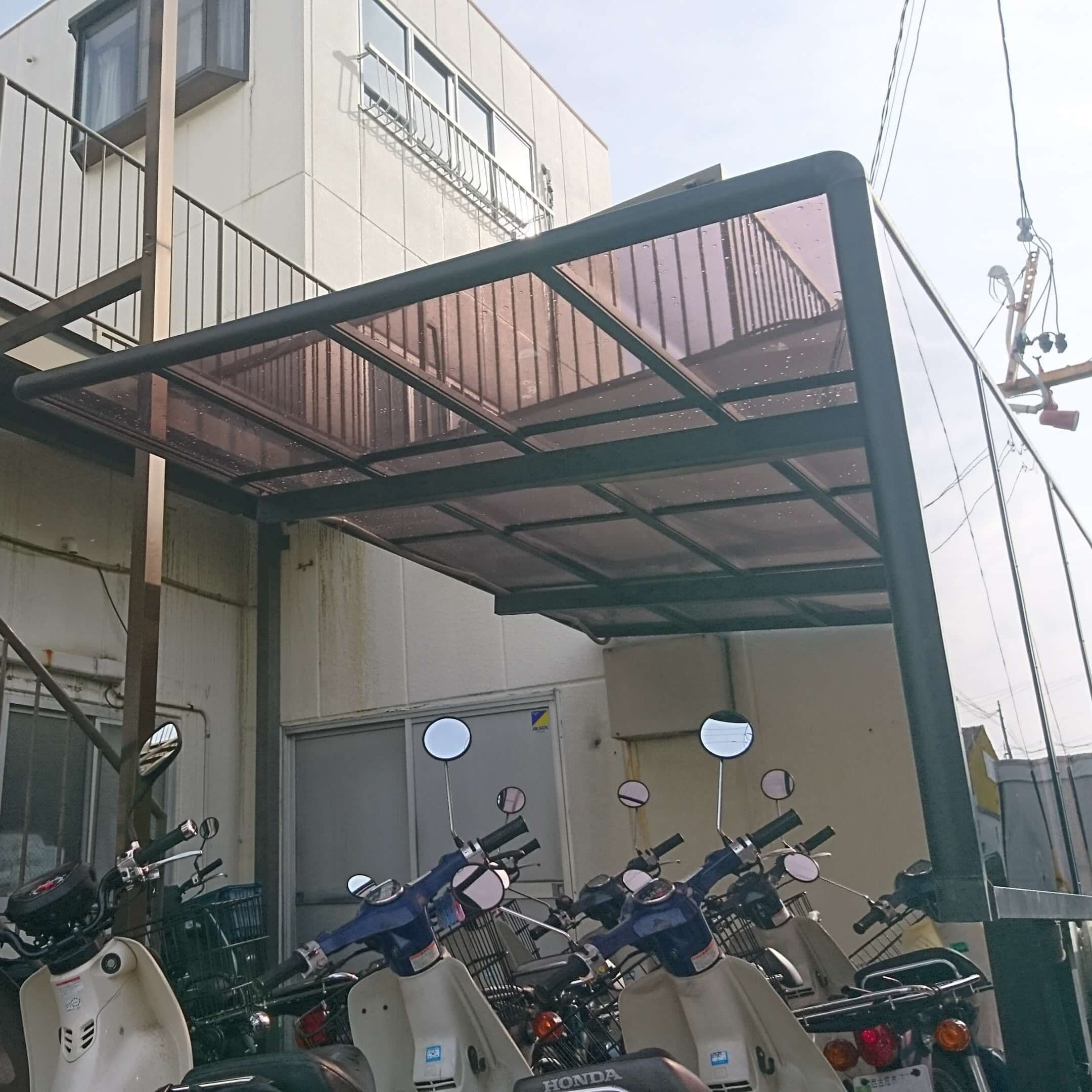 サイクルポートパネル交換 名古屋市東区 | サイクルポートパネル交換ならエクステリアの窓口名古屋市東区