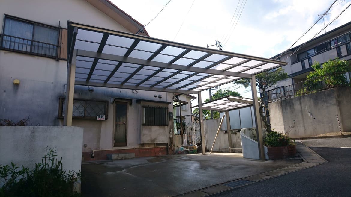 カーポート新設工事 名古屋市東区 | カーポート修理ならエクステリアの窓口名古屋市東区