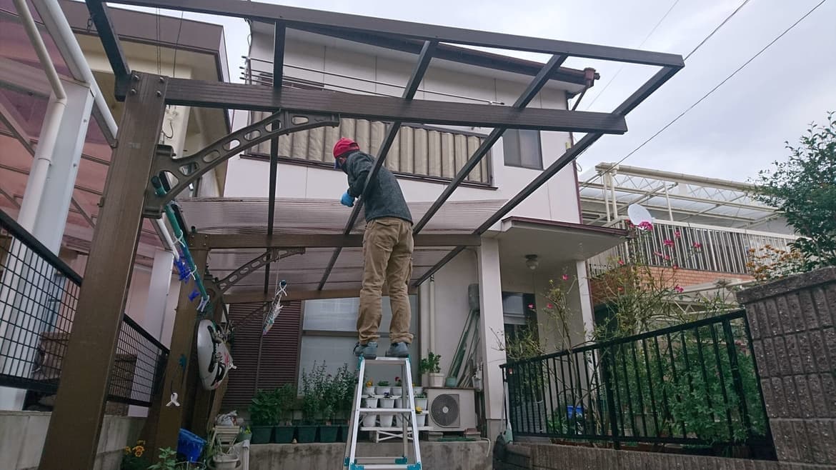 カーポート波板修理 名古屋市東区 | カーポート修理ならエクステリアの窓口名古屋市東区