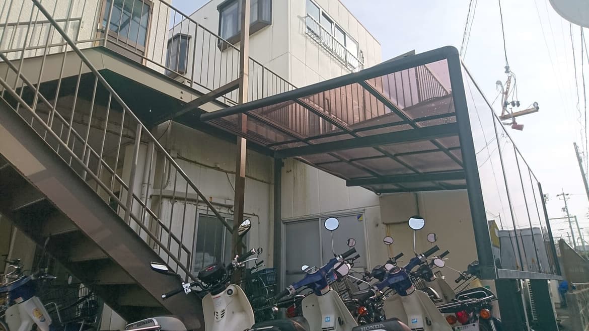 サイクルポート修理なら名古屋市東区のエクステリアの窓口名古屋市東区