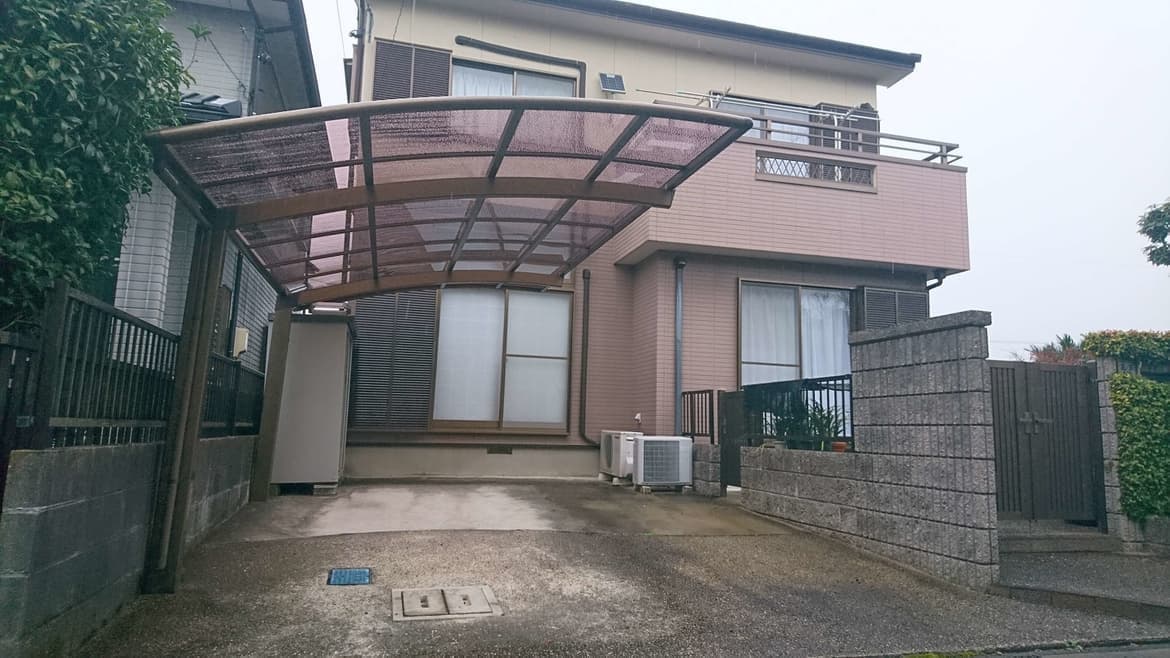 カーポートパネル交換 名古屋市東区 | カーポート修理ならエクステリアの窓口名古屋市東区