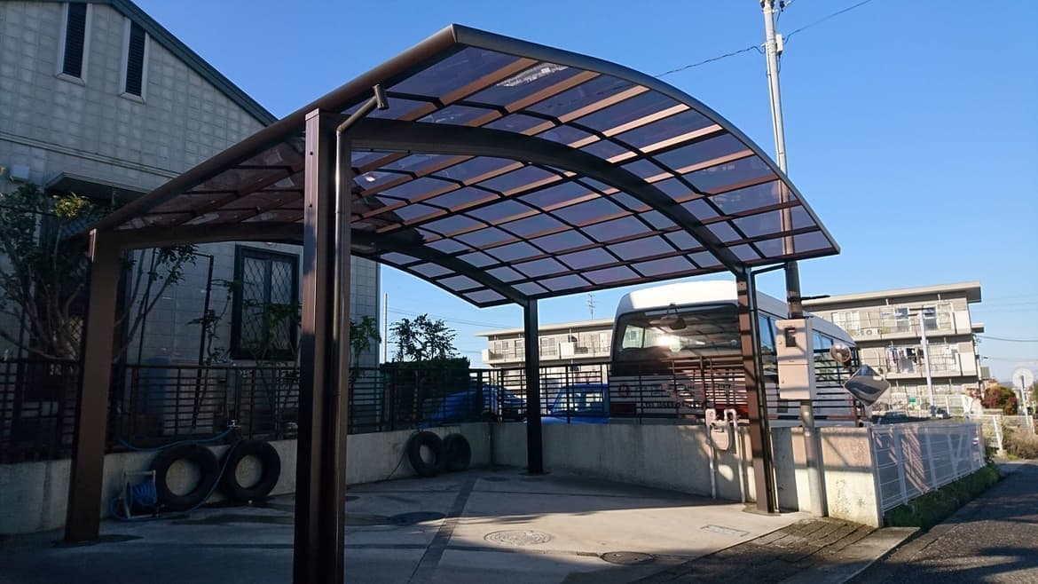 カーポート取替工事 名古屋市東区 | カーポート修理ならエクステリアの窓口名古屋市東区
