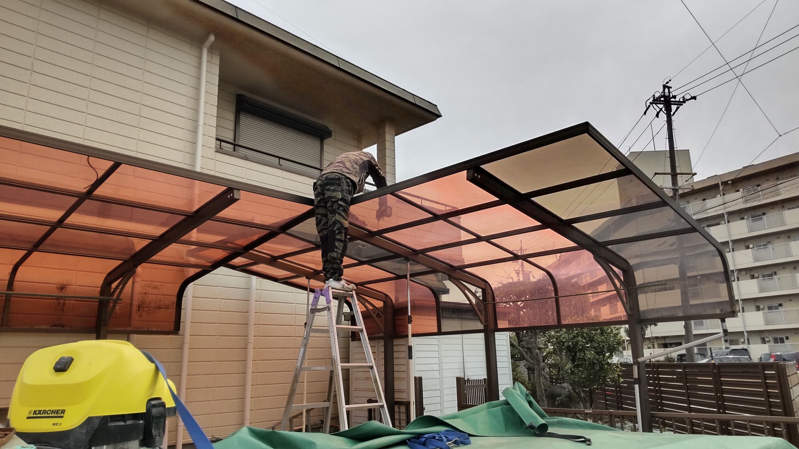 カーポートパネル交換 名古屋市東区 | カーポート交換ならエクステリアの窓口名古屋市東区