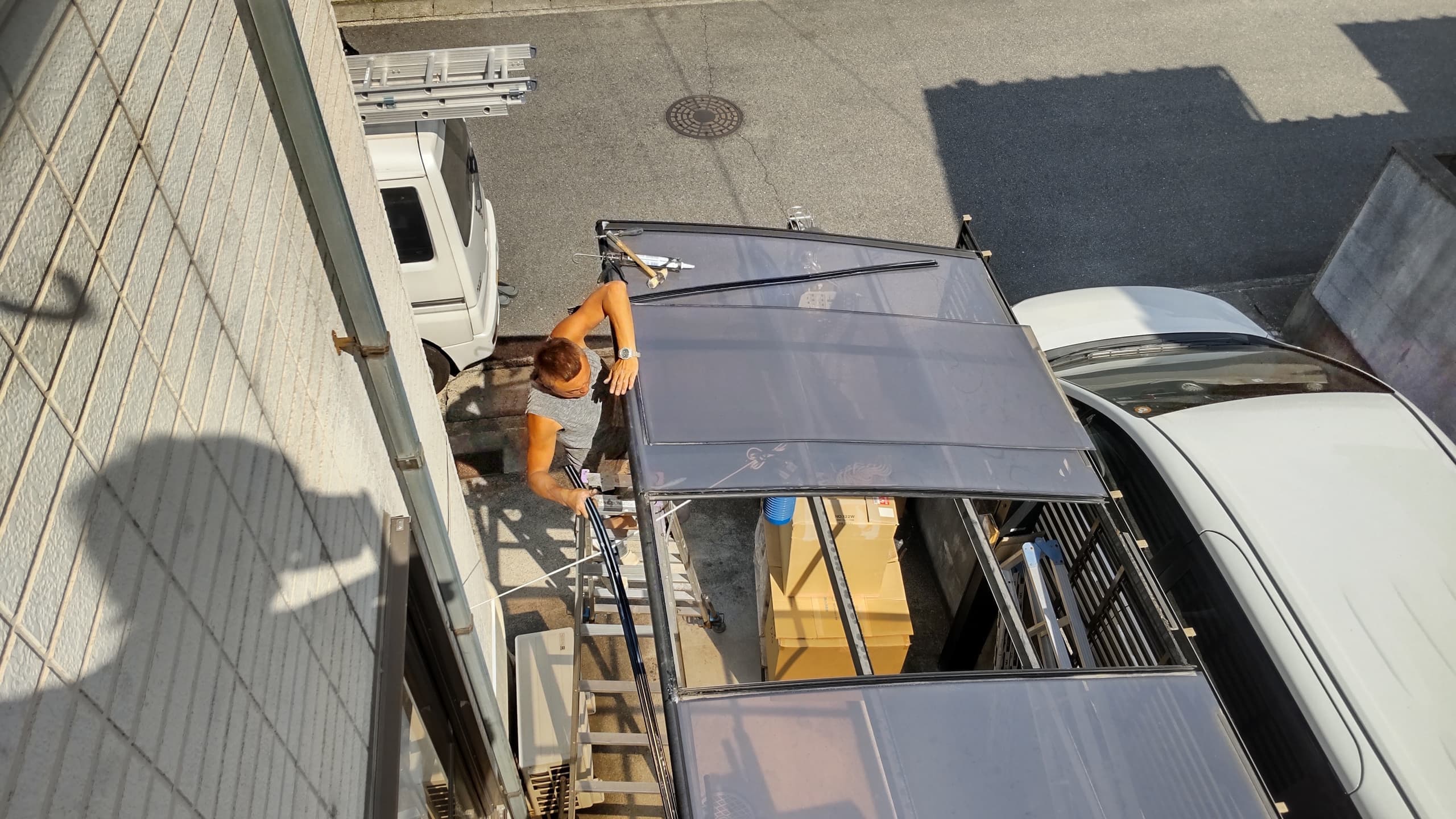 カーポートパネル取替え 名古屋市東区 | カーポートパネル取替えならエクステリアの窓口名古屋市東区