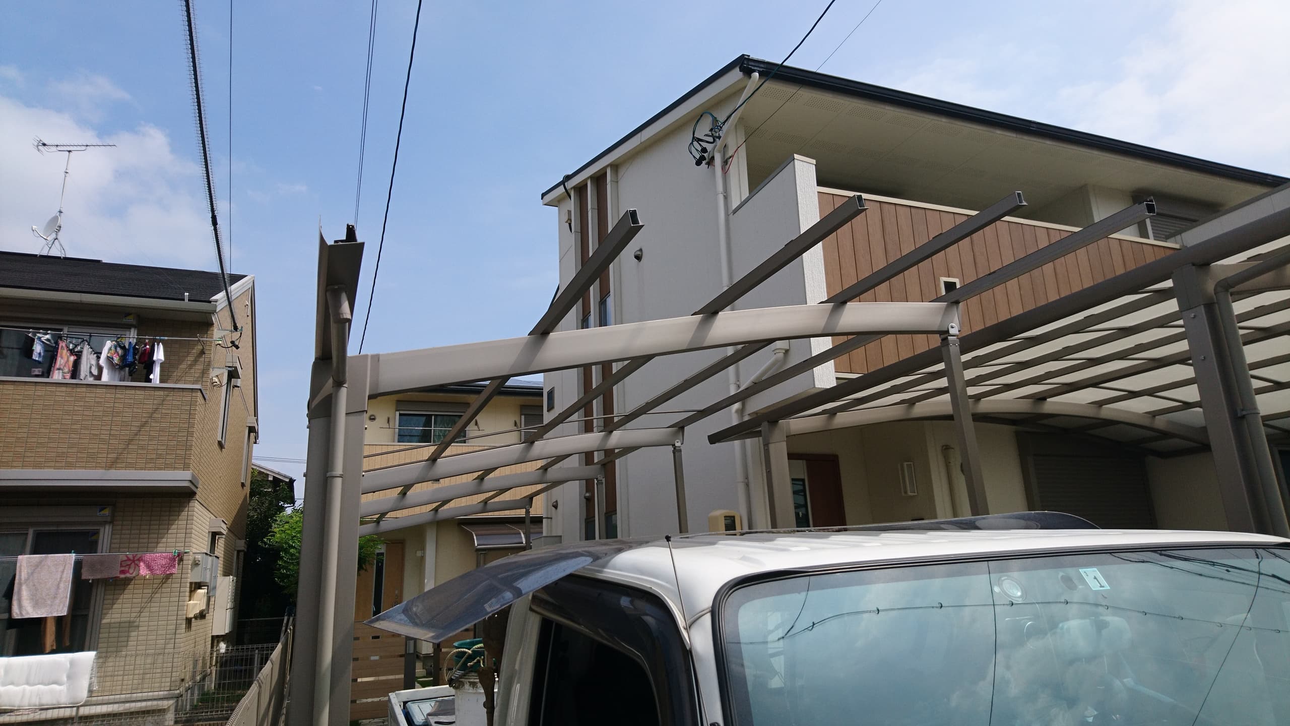 カーポート解体工事 名古屋市東区 | カーポート解体工事ならエクステリアの窓口名古屋市東区